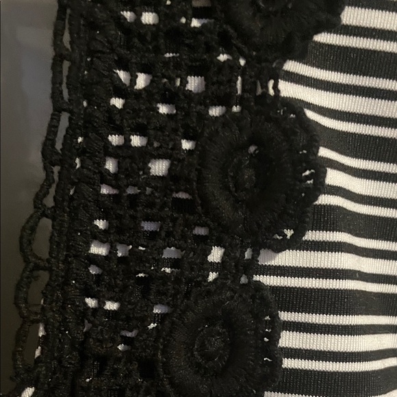 Massimo Black and White Striped One Piece Swimsuit - Picture 3 of 7